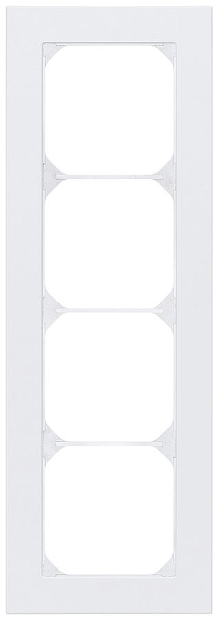 Abdeckrahmen KAL.art 4×1 274×94mm Al weiss