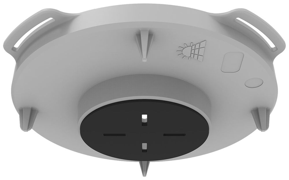 Elemento frontale Spotbox Mini Flex Ø75mm per calcestruzzo a vista grigio