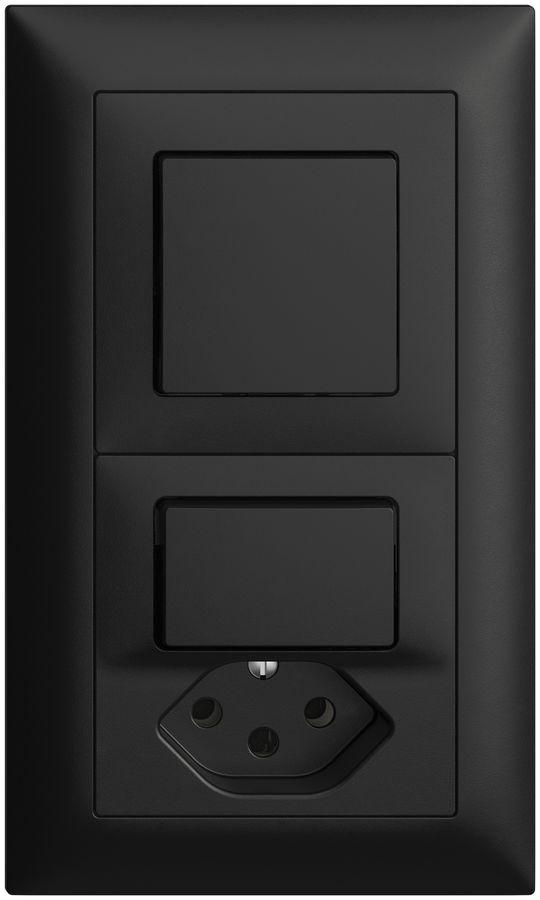 UP-Kombination EDIZIOdue 3/1P+3/T13 schwarz