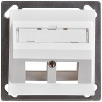 Kit de montage INC Keystone Dätwyler blanc, 2×, EDIZIOdue, oblique, 70×70mm