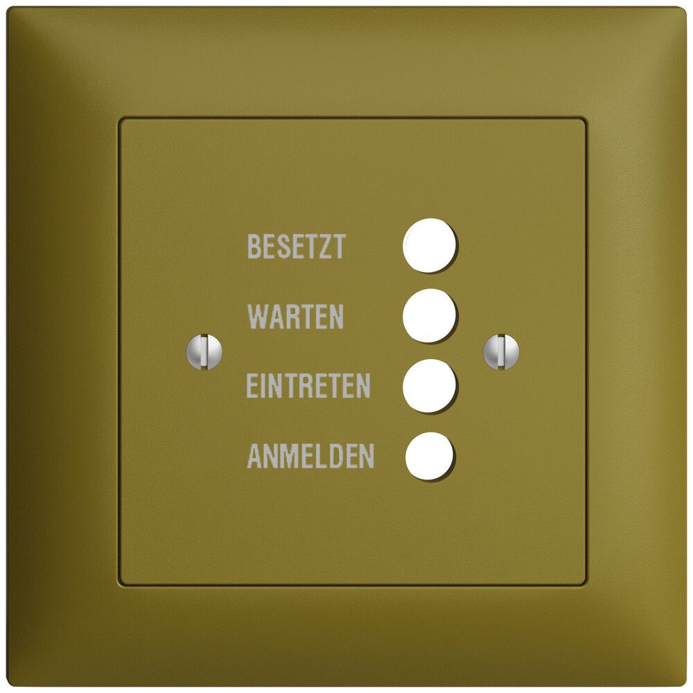 UP-Frontset EDIZIOdue olive 88×88mm für Türstation 1334.D