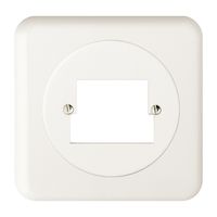 UP-Frontset FH 2×TT/2×RJ45 ITplus weiss