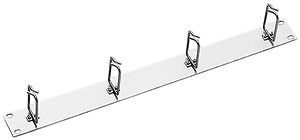 Panneau de renvoi 19" Minkels 1UH avec 4 bagues 35×68mm