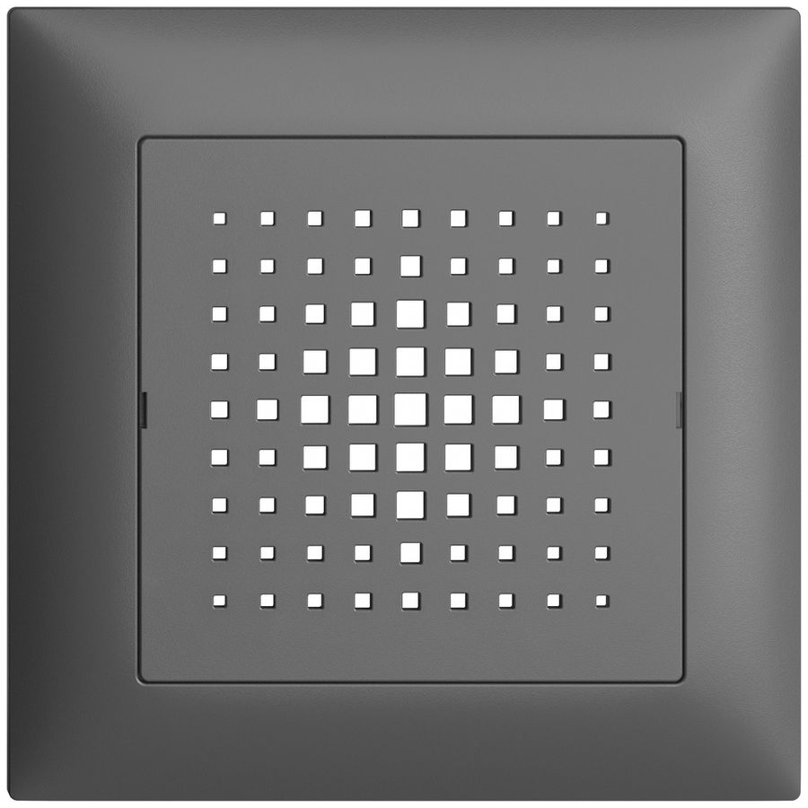 UP-Frontset EDIZIOdue dunkelgrau 88×88mm zu Gong 3070