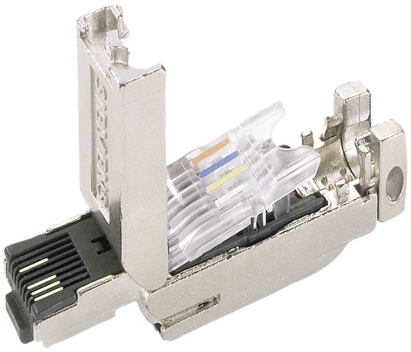 Steckverbinder Siemens IE FC RJ45 Plug 2×2 Kat.5 100Mbit/s 180° Metall, 50Stk