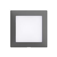 Frontset EDIZIOdue dunkelgrau 60×60mm für LED-Leuchte