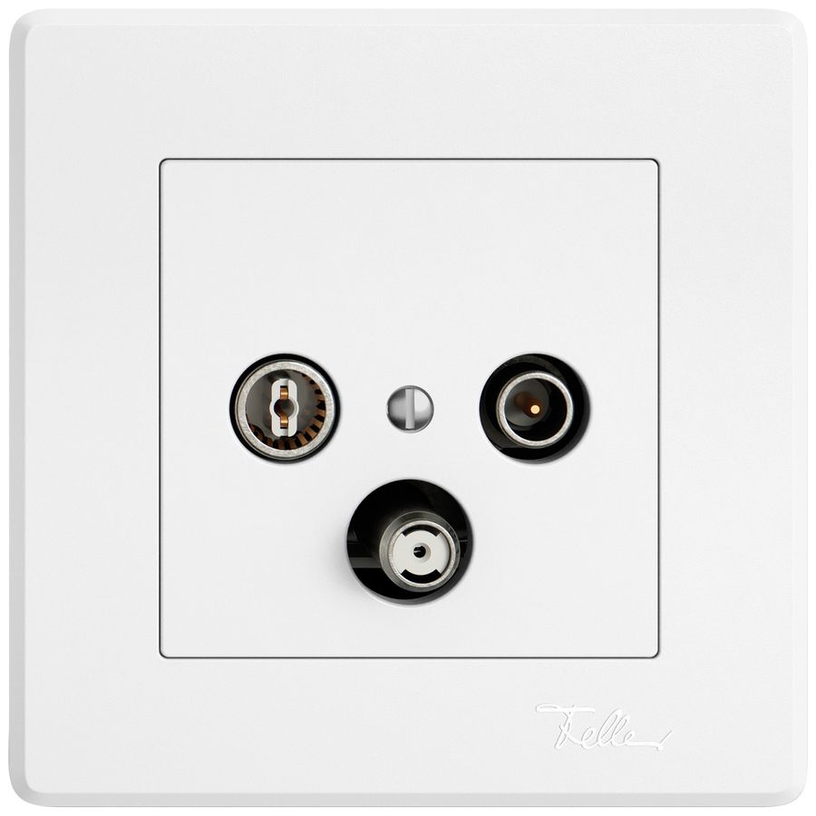 UP-Antennendose TV-R-SAT EDIZIO.liv SNAPFIX® DB52 Stichdose ws