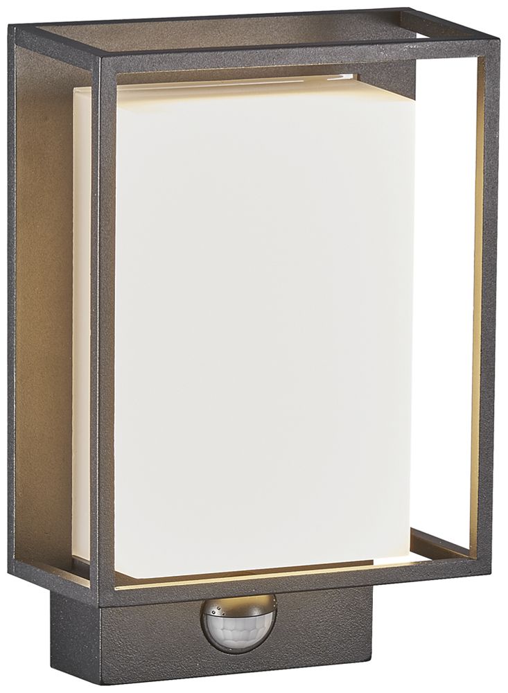 Applique LED Nordlux Nestor SEN 8W 550lm 2700K IP44 221×147mm nero