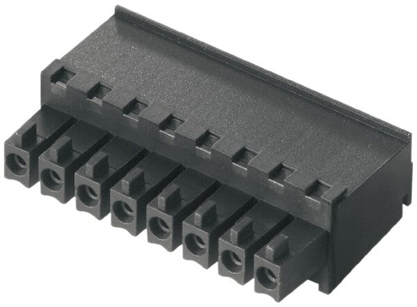Buchsenstecker Weidmüller BCZ geschlossen 3.81mm 4L verzinnt schwarz
