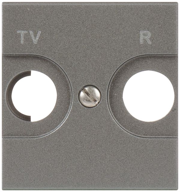 Plaque frontale MOS TV/FM magnésium 2 modules