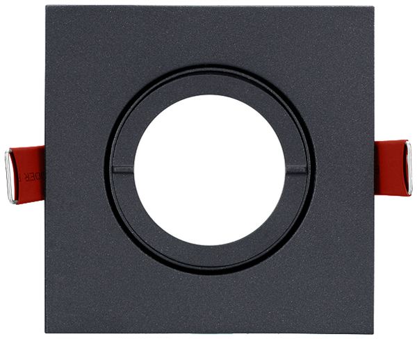 EB-Spot Sylvania Inset Trend 75 1×GU10 IP20/44 95×95mm schwarz Indoor