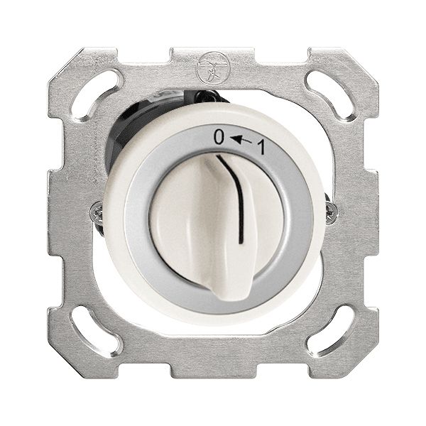 Contact pivotant ENC 0<-1/2P blanc, avec manette