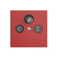 Stichdose SAT/TV/R DB53 EDIZIOdue berry mit SAT-F-Anschluss