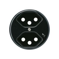 Frontscheibe basico 2×Typ 13/1 schwarz mit Kinderschutz