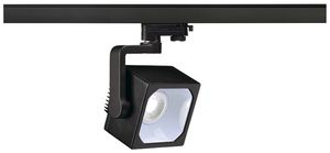 Projecteur LED EURO CUBE, 28.5W 2150lm 4000K 60° a.adaptateur 3-phases IP20 noir