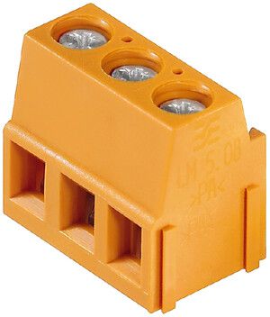 Leiterplattenklemme Weidmüller LM 5.08 2L 90° Lötstift 3.5mm Zugbügel 2.5mm²