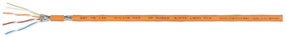 Datenkabel H-LINE 923 S/FTP 4×2×0.56 FRNC/LSZH 1000MHz Kat.7, orange, Dca