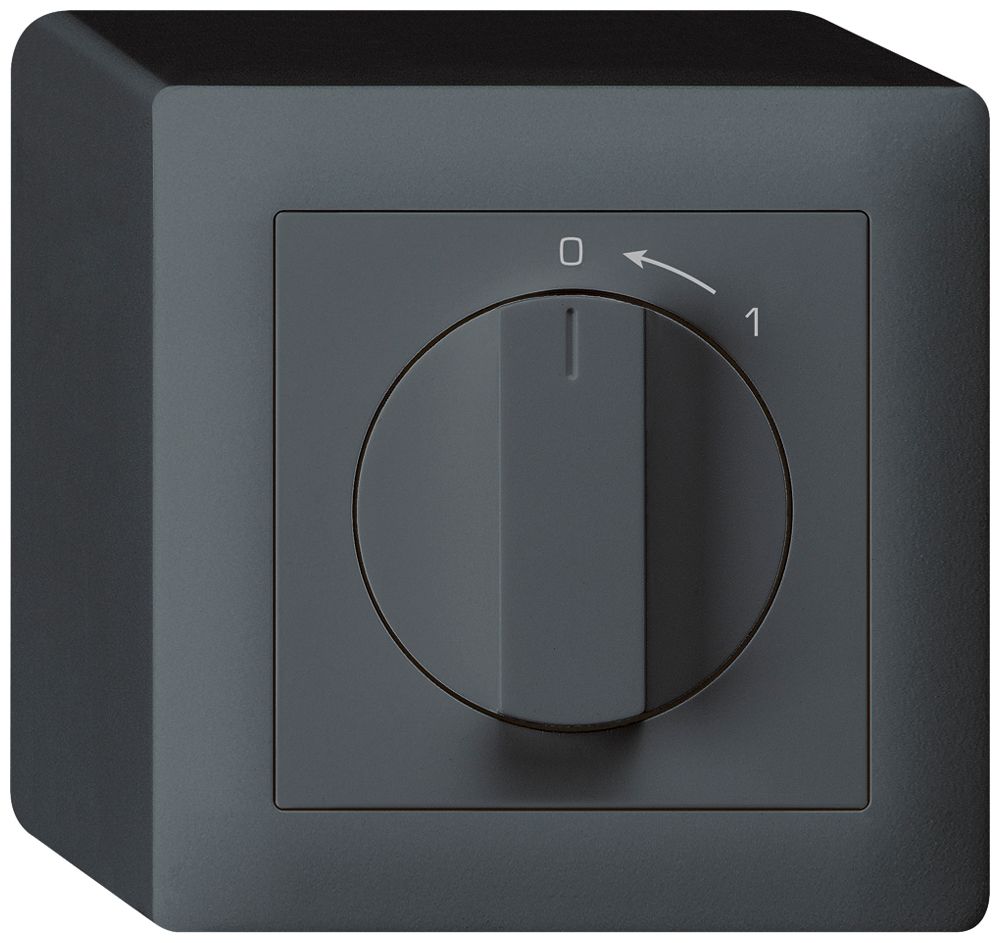 AP-Schwenktaster 0<-1/2L anthrazit kallysto mit Drehgriff