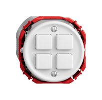 KNX-Taster RGB STANDARDdue SNAPFIX® 4×Taste m.Temperaturfüh.ws