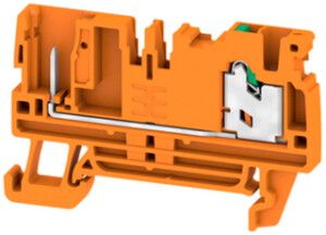 Morsetto di passaggio componibile WM SPGTB 2.5 FT 2C/1 OR 2.5mm² 2×1 DIN35 ar