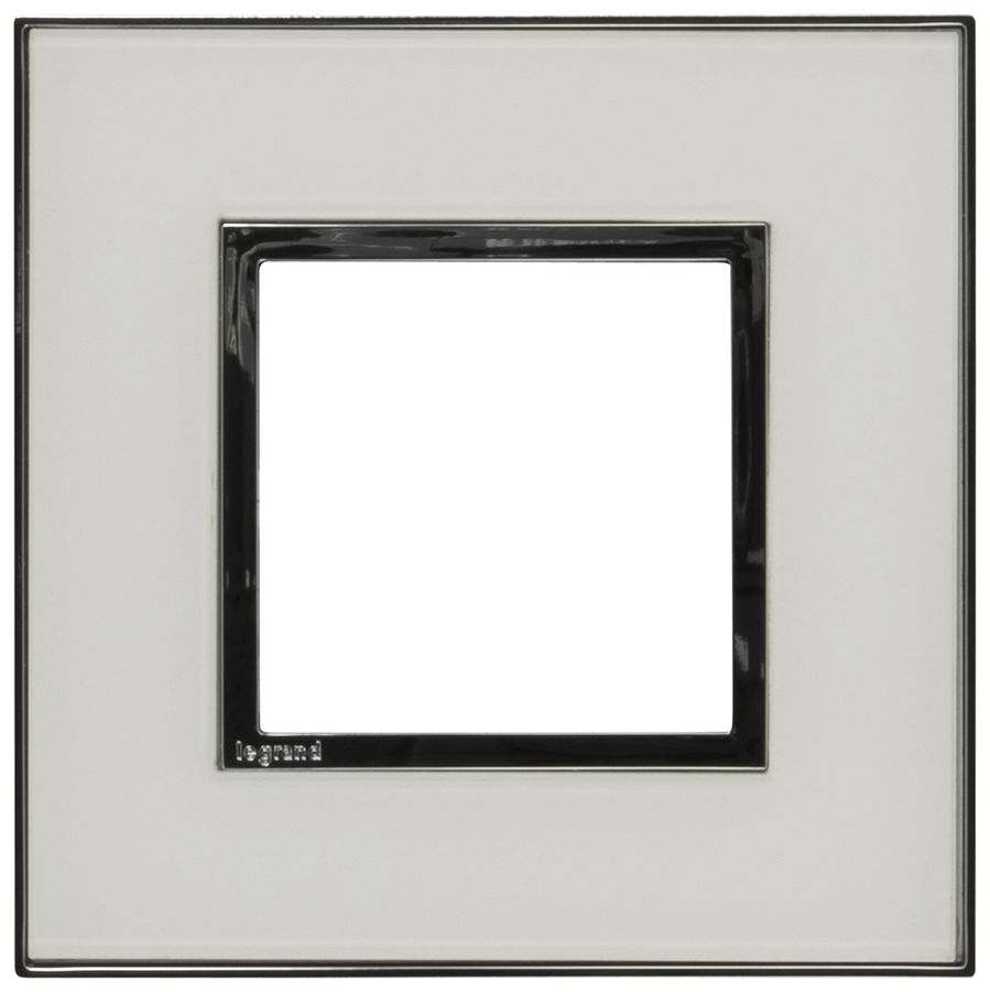 Cadre de recouvrement ATO 1×1 module verre blanc