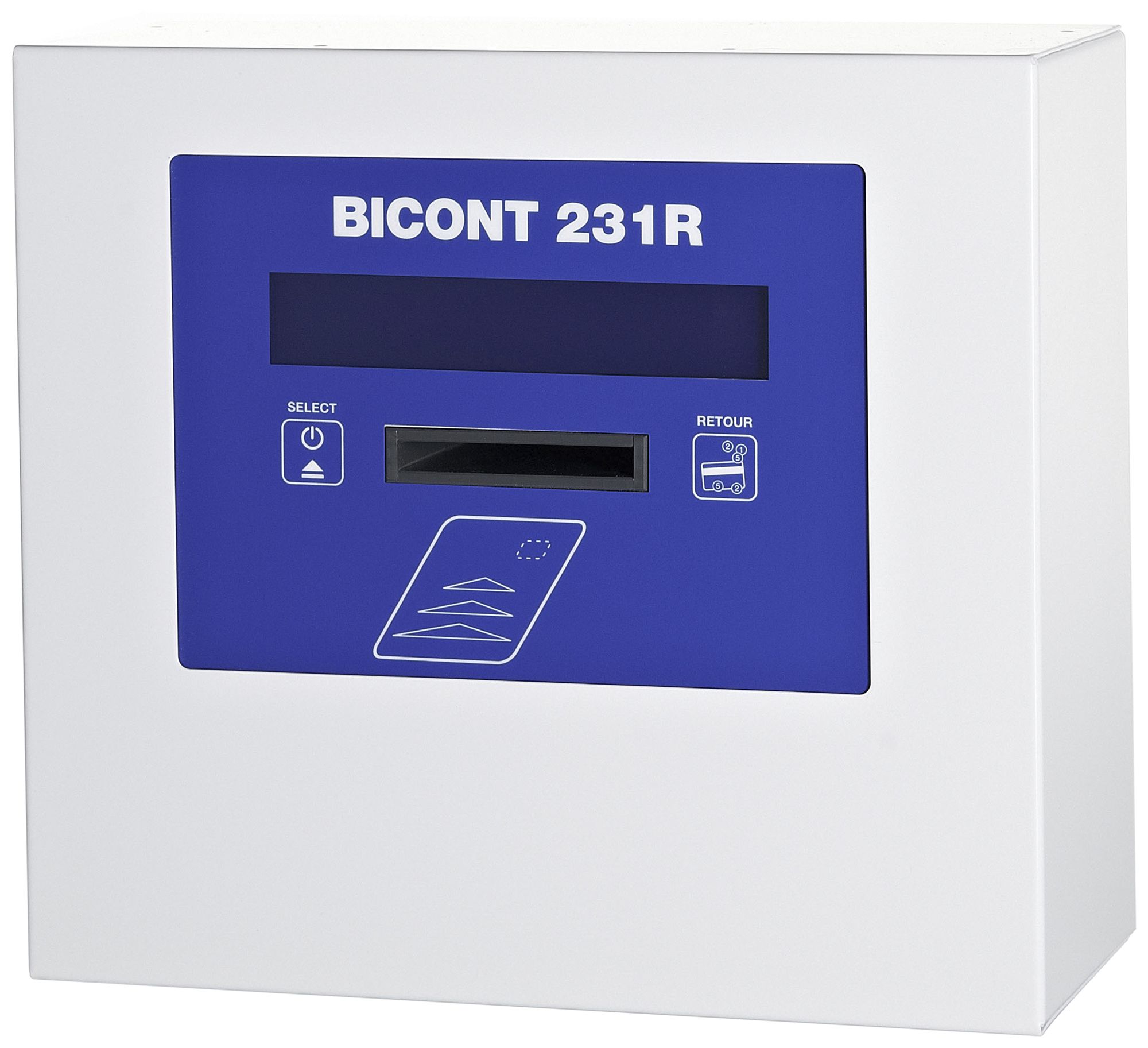 AP-Gebührenautomat Bicont 231R, RFID-Card, IP21, 16A, 11kW, für 1 Gerät