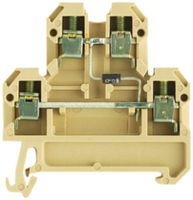 Borne de composant Weidmüller DK 1D A2 connexion à vis 4mm² TS35 beige