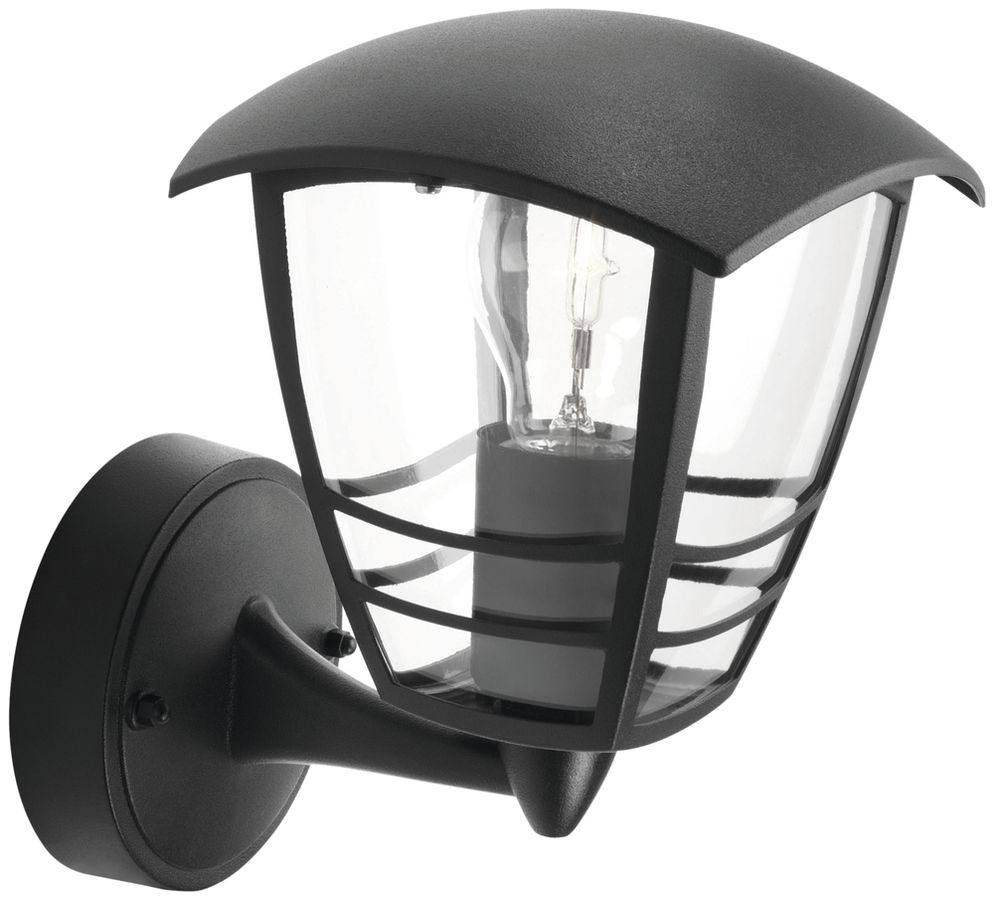 Applique à bras Creek en haut 60W E27 IP44 noir