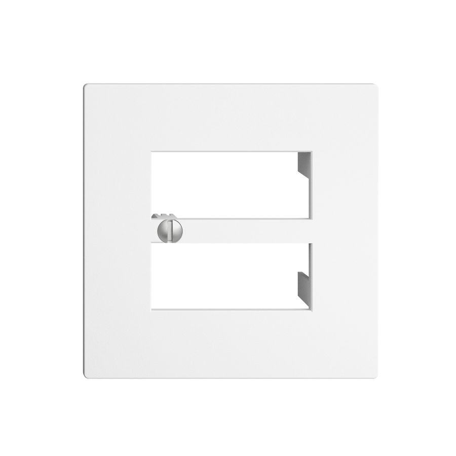 Frontplatte 4×RJ45 EDIZIOdue weiss R&M swissline