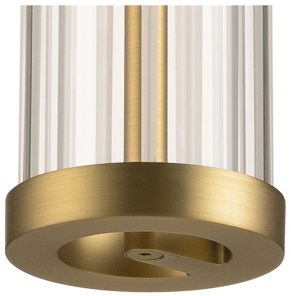 LED-Pendelleuchte SLV QUIMERA AD1PH 8W 330lm 927 DIM Ø76×470mm Messing