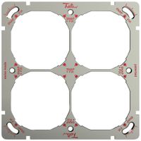 Befestigungsplatte mit SNAPFIX®-Befestigungssystem 2×2 137×137mm