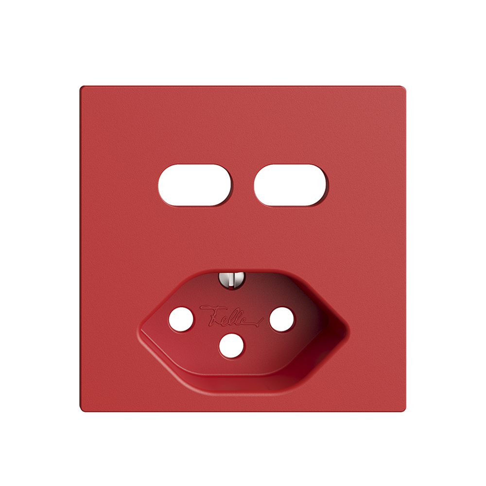 Montageset Feller EDIZIOdue für Steckdose USB 2×Typ C + Typ 13 berry