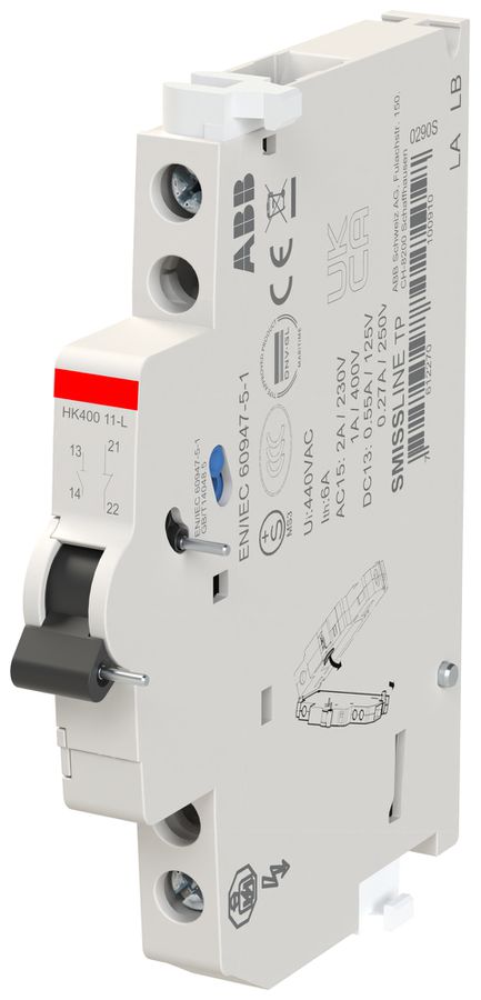 Hilfsschalter ABB SMISSLINE TP HK40011-L, 1S+1Ö, 6A/230V, links