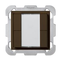 Poussoir universel ENC 4×KLA B avec LED brun