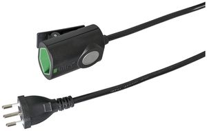 Verlängerung Steffen T12 Stecker T13 Kupplung mit Klemmfixkupplung 5m schwarz