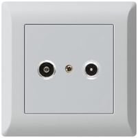 Presa antenna INC kallysto.line R/TV 23dB 2GHz grigio chiaro