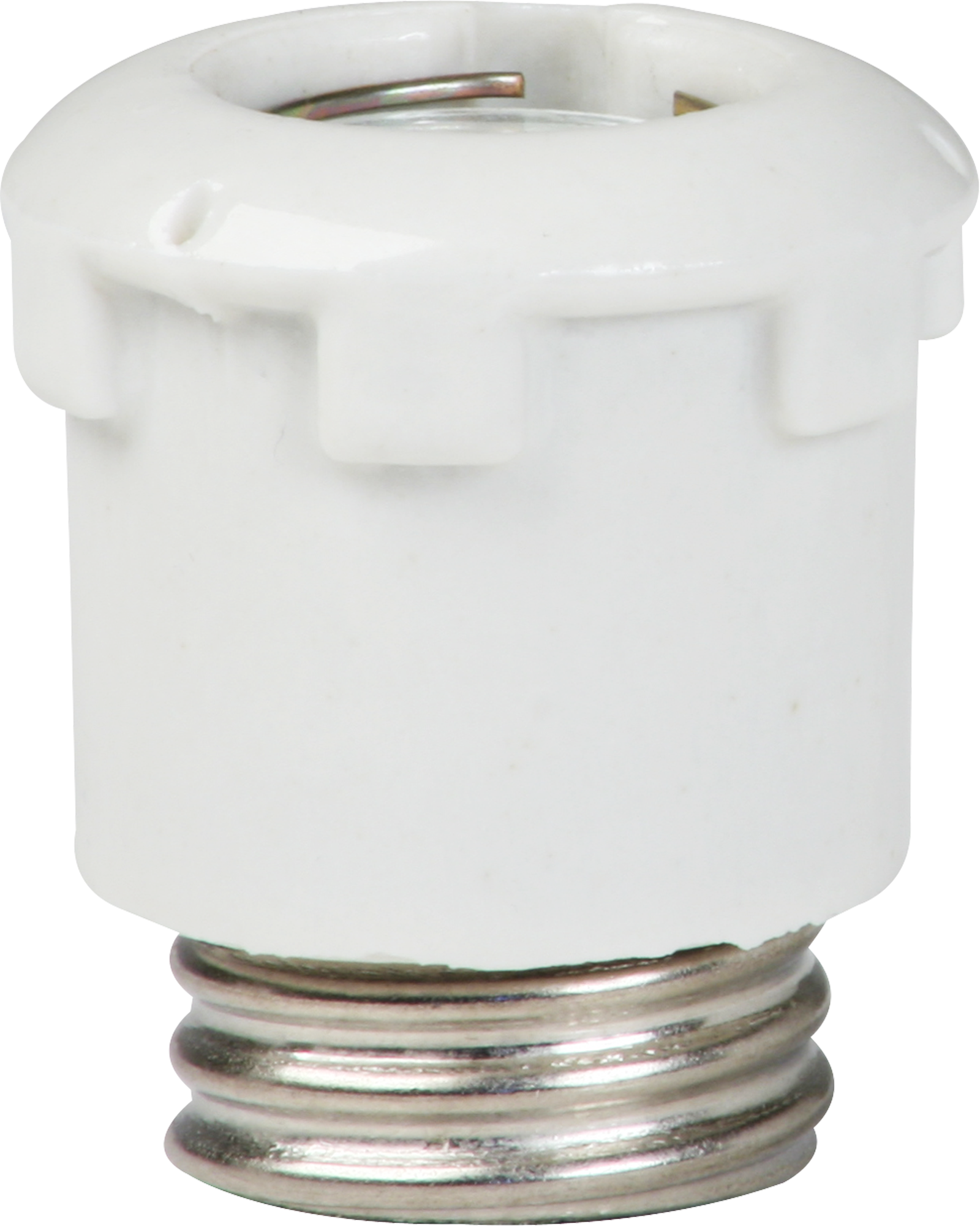 Sicherungskopf KII E27 mit Prüfloch weiss