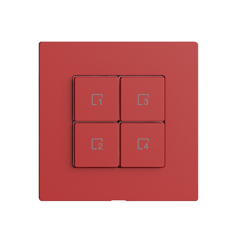 Commande pour poussoir scène 4 scènes/4T WLAN Edue Wiser berry