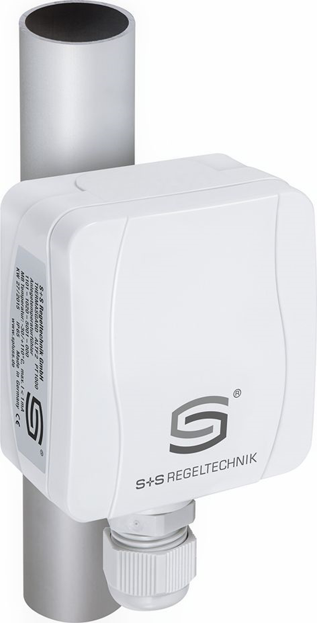 Anlegetemperaturfühler/Rohranlegefühler, Sensor: PT1000