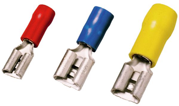 Flachsteckhülse Weidmüller LIF 6.3×0.8mm isoliert 1.5…2.5mm² blau