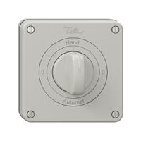 NUP-Drehschalter NEVO, 2/1 L, mit Drehgriff, KS, 0-Hand-0-Automat, lichtgrau
