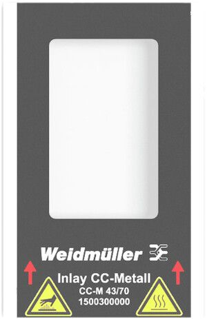 Inlay Weidmüller MetalliCard INLAY CC-M 43/70 p.marcatore di apparecchi