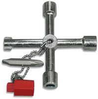 Mastschlüssel mit Halbmondschliessung mit Adapter+Bit