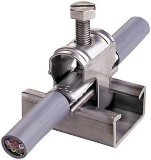 Schirmanschlussklemme 12…16mm rostfrei mit Schraube und Feder