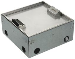 Scatola da suolo Woertz WAK Cr 200×200×95mm altezza fondo 95…140mm con bordo