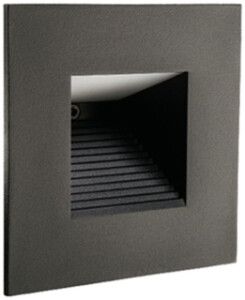 Applique LED INS SG Capella 2W 25lm 2700K REG 90×90mm nero