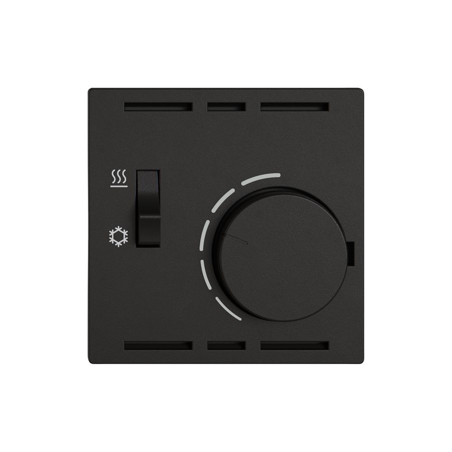 Montageset EDIZIO.liv SNAPFIX® f.Thermostat mit Schalter Heizen/Kühlen sz