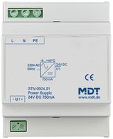 REG-Netzteil MDT STV-0024.01 230VAC 24V 0.75A 18W 4TE