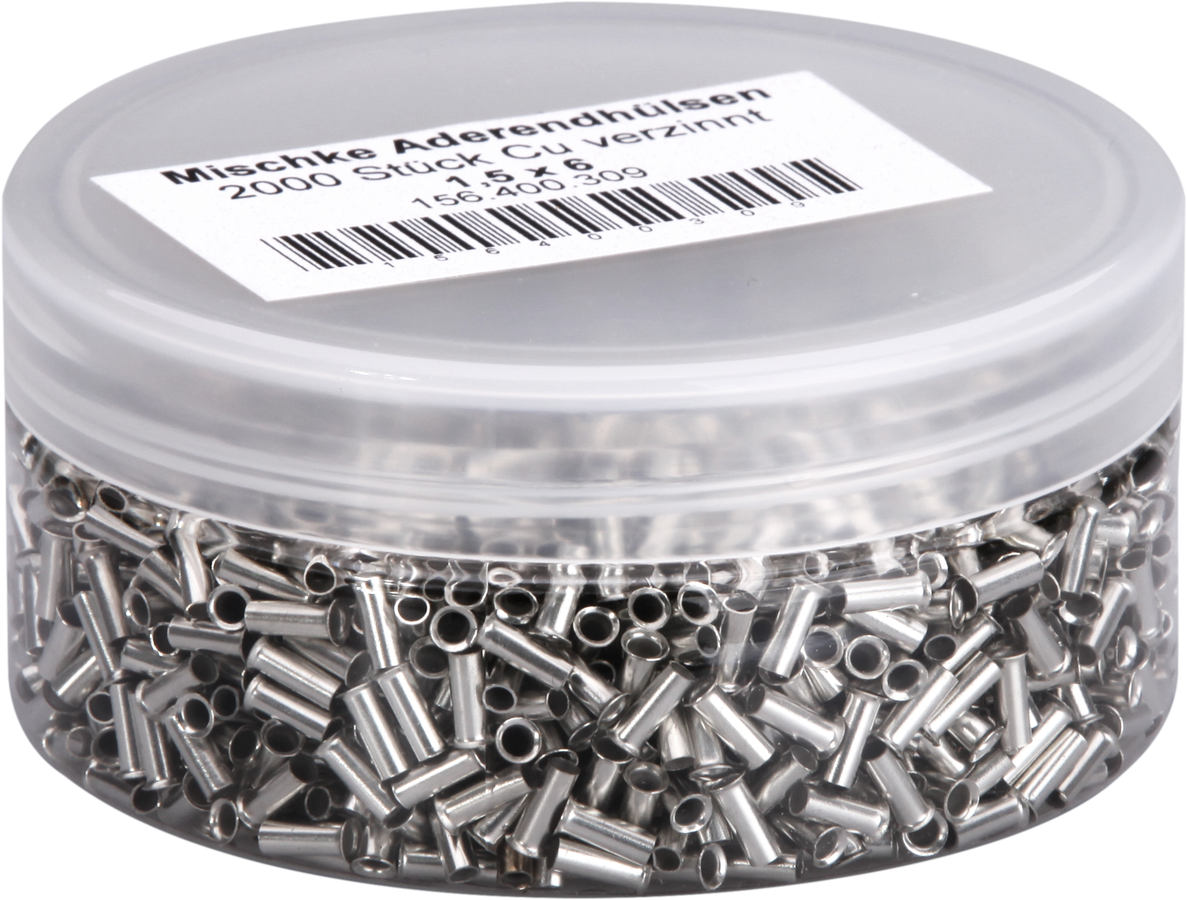 Embout de câble Mischke E DIN 46228 1.5mm²/6mm nu Cu-étamé