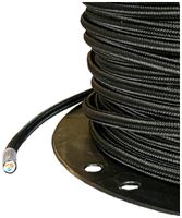 Textilkabel Elektrogros TDLR H03VV-F 3×0.75mm² LNPE schwarz 50m